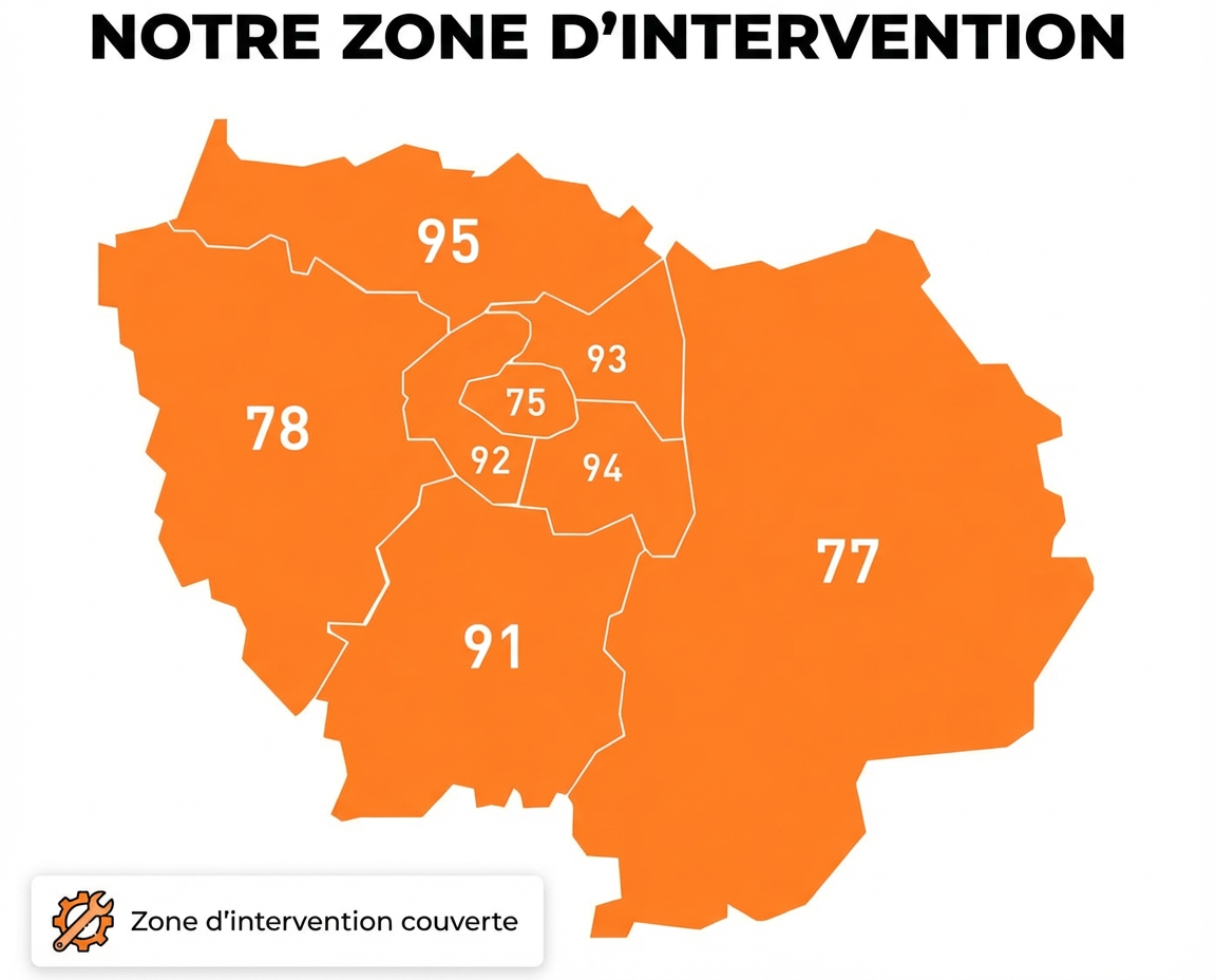 Carte de localisation DRP à Paris